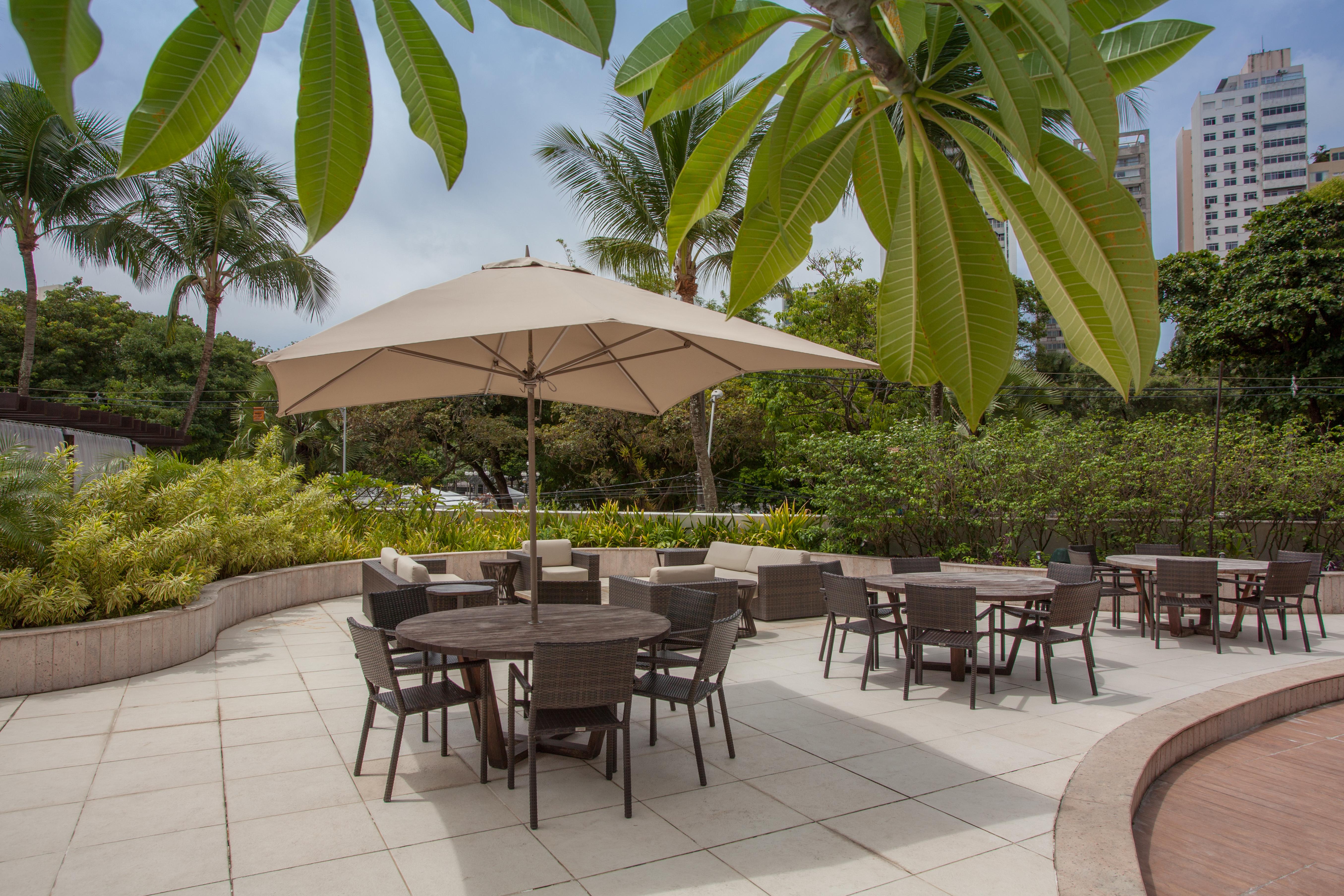Wish Hotel Da Bahia Σαλβαντόρ Εξωτερικό φωτογραφία The outdoor patio at the hotel